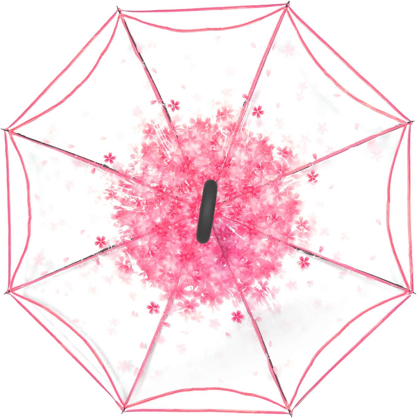 WASING Double Layer Inverted Umbrella Cars Reverse Umbrella, Windproof UV Protection Big Straight Umbrella for Car Rain Outdoor with C-Shaped Handle