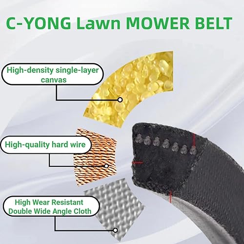 Miniatura 3 de Correa de transmisión de transmisión de 1/2" X89" para John Deere GX20006 105 107 108 115 125 135 145 155c D110 D120 D130 D140 D150 D160 D170 L105