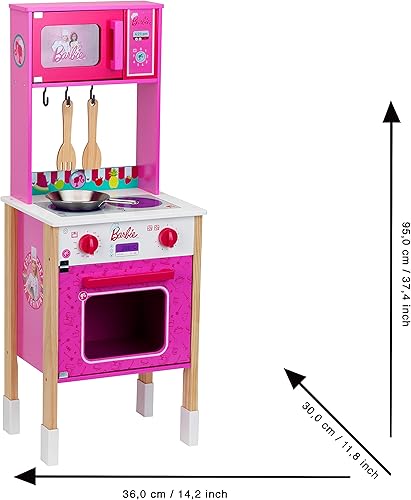 Miniatura 5 de Theo Klein Barbie Epic Chef Kitchen, madera (MDF), rosa, 7322
