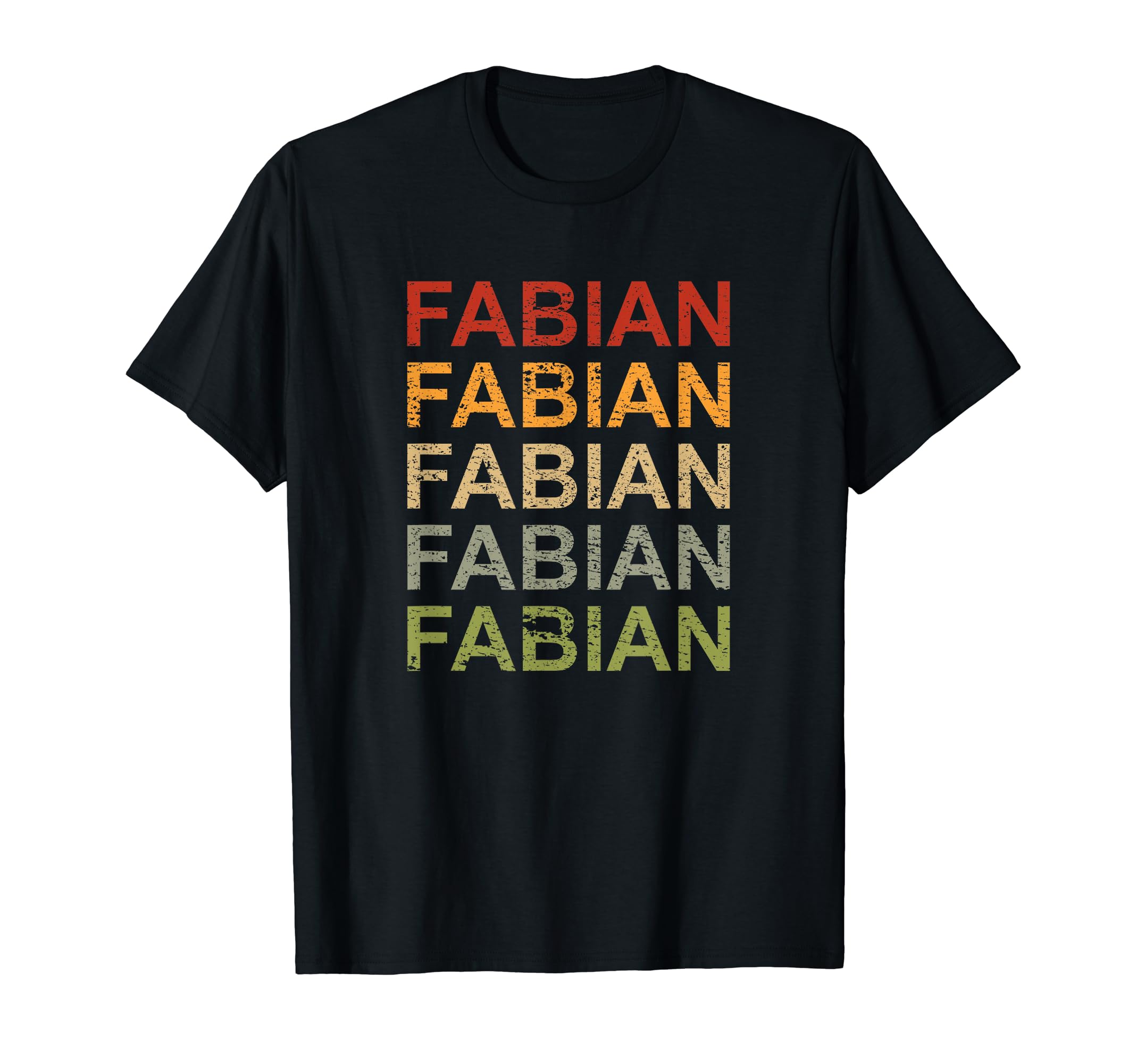 Retro Fabian Personalized, Fabian Name, Boy Man Fabian T-Shirt