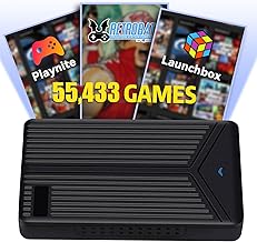 Retro Game Console 4T Game HDD with 55433 Games, 80+ Emulator Console & 42 AAA PC Games, Retrobat/Launchbox/Playnite Game Systems 3 in 1, SATA 3 to USB 3.0, Plug and Play for Windows 8.1/10/11