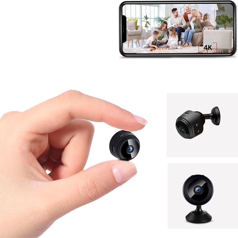 THEXLY Mini Kamera WiFi HD 1080p - Vezeték Nélküli Biztonsági Kamera Élő Közvetítéssel Okostelefonra, Éjjellátó Funkció