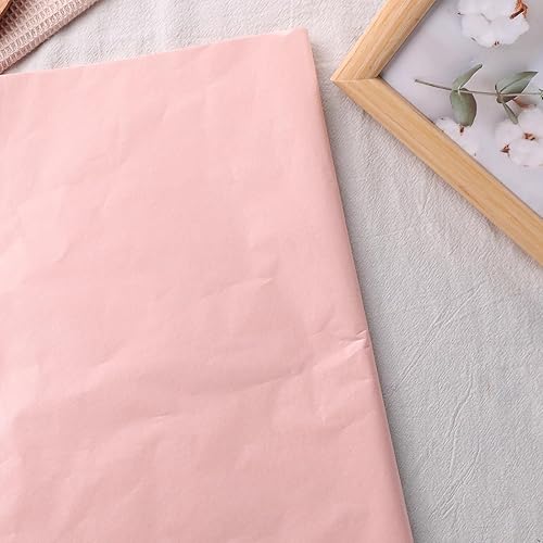 Miniatura 3 de Koogel Papel de seda metálico rosa, 14 x 20 pulgadas, 86 hojas, papel de regalo para cumpleaños, boda