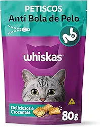 whiskas Petisco Whiskas Temptations Anti Bola De Pelo Para Gatos Adultos 80 G