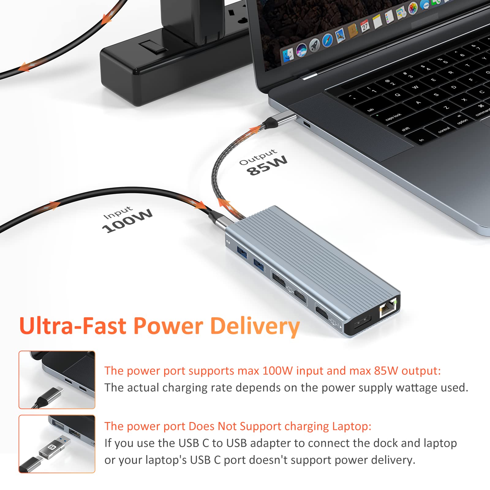 Amazon | USB Cドッキングステーション デュアルモニター 4K@60Hz