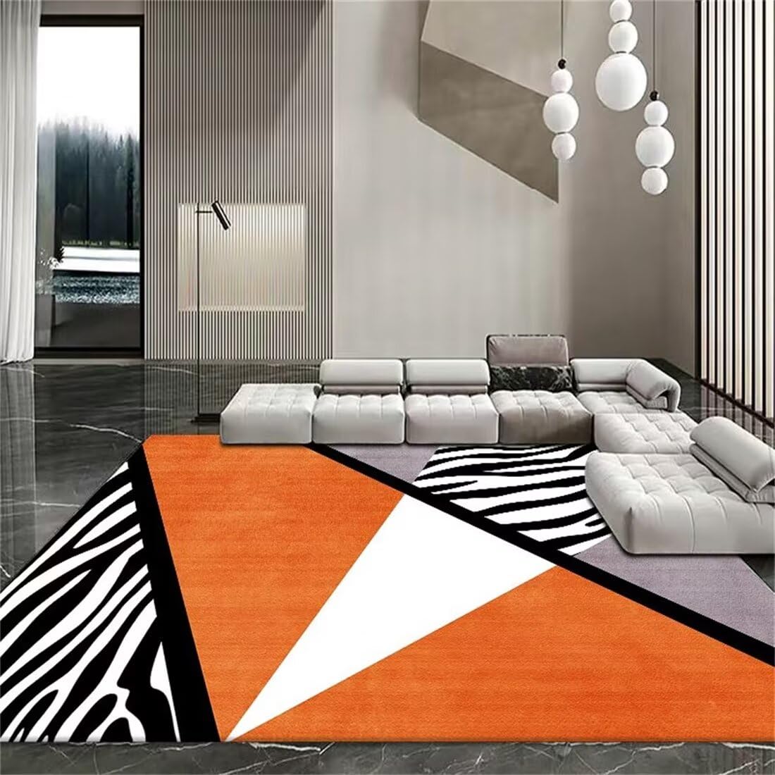 Tapis de canapé design antidérapant pour réveiller la déco de votre salon