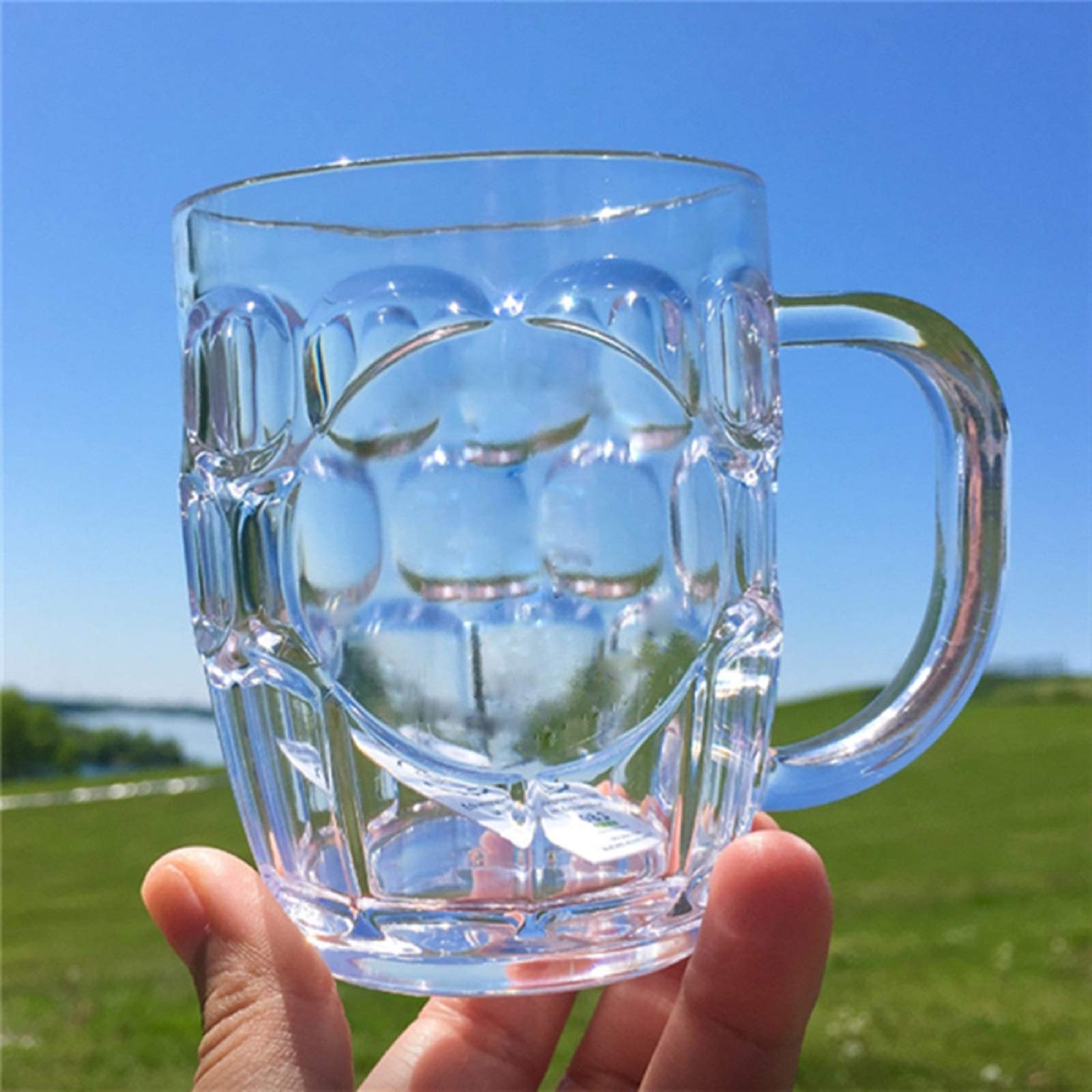 Amazon.co.jp: プラスチック製ビールジョッキ 20オンス ディンプル Amazon.co.jp: プラスチック製ビールジョッキ 20オンス ディンプル