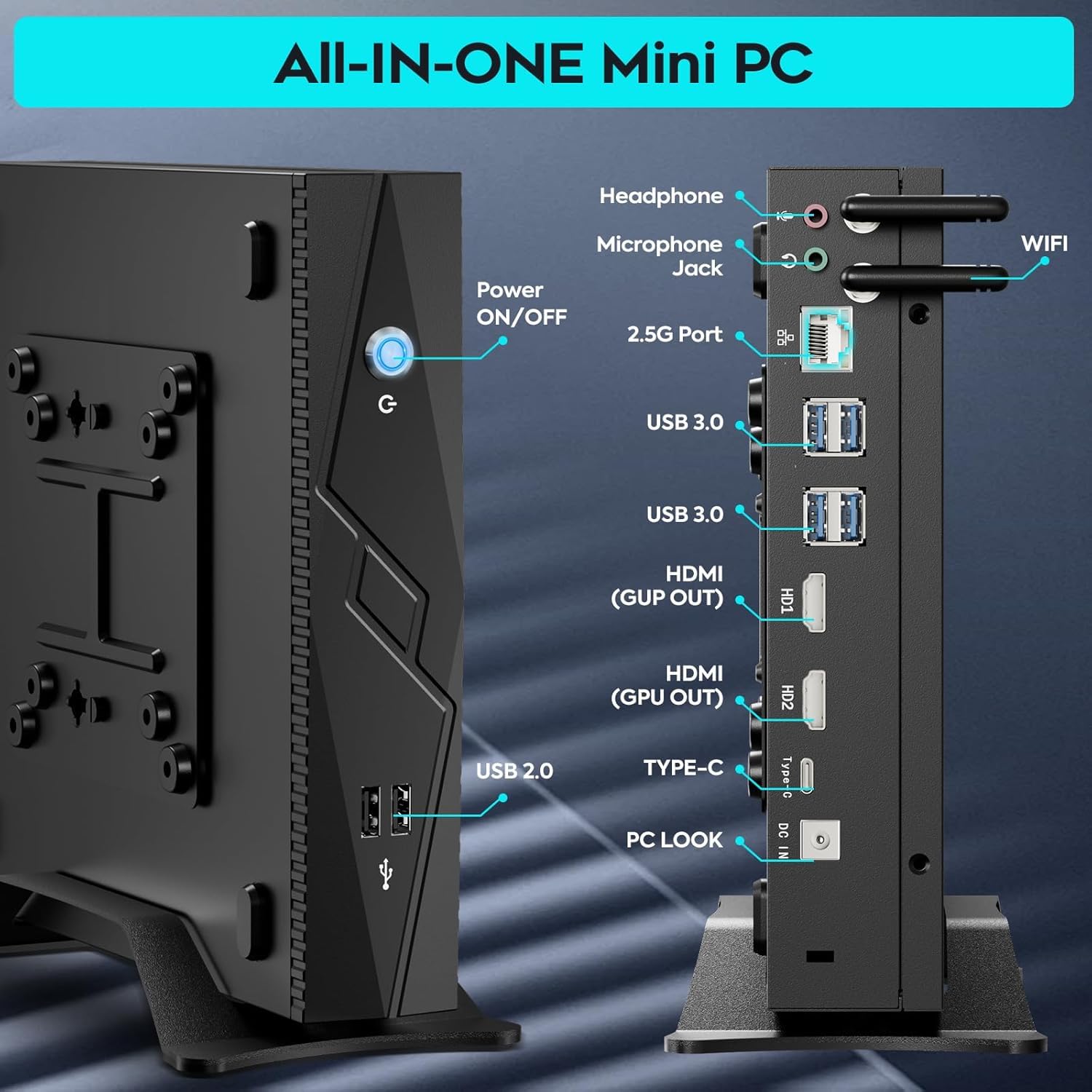 Amazon.com: Mini PC, 13Th Gen Intel i9-13900HK, Nvidia RTX