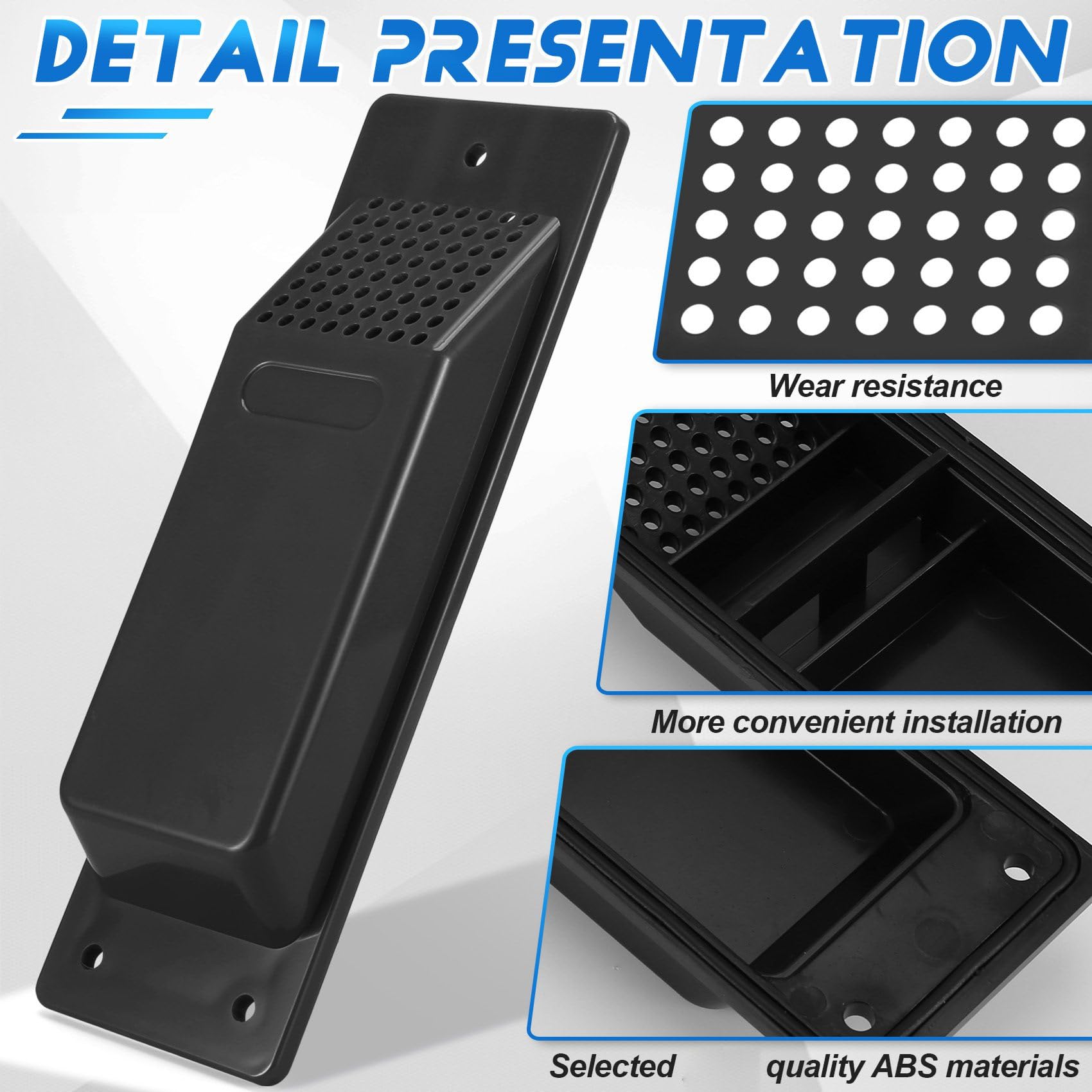 Kit de Ventilation pour Conteneur D'Expédition 24 Pièces, Accessoires de Conteneur D'Expédition Robustes, Kit de Ventilation à Flux Noir