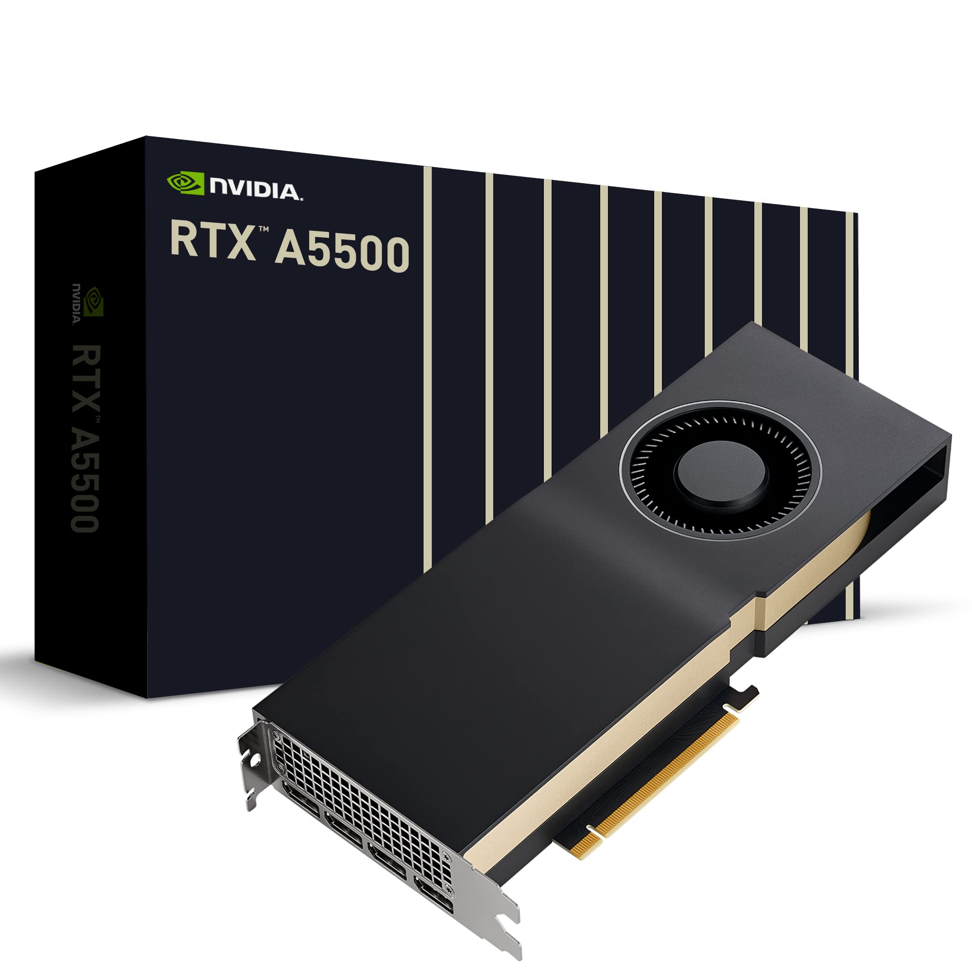 Carte Graphique Professionnelle PNY NVIDIA RTX A5500 - 24 Go GDDR6, 8K, Ultra Silencieuse