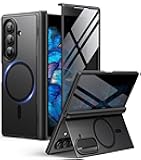 BERFY for Samsung Galaxy Z Fold 7 Case with Privacy Screen Protector, [Compatible with MagSafe][Anti Spy] Built-in Hidden Kickstand, Full-Body Shockproof Slim Phone Case for Z Fold 7, Black