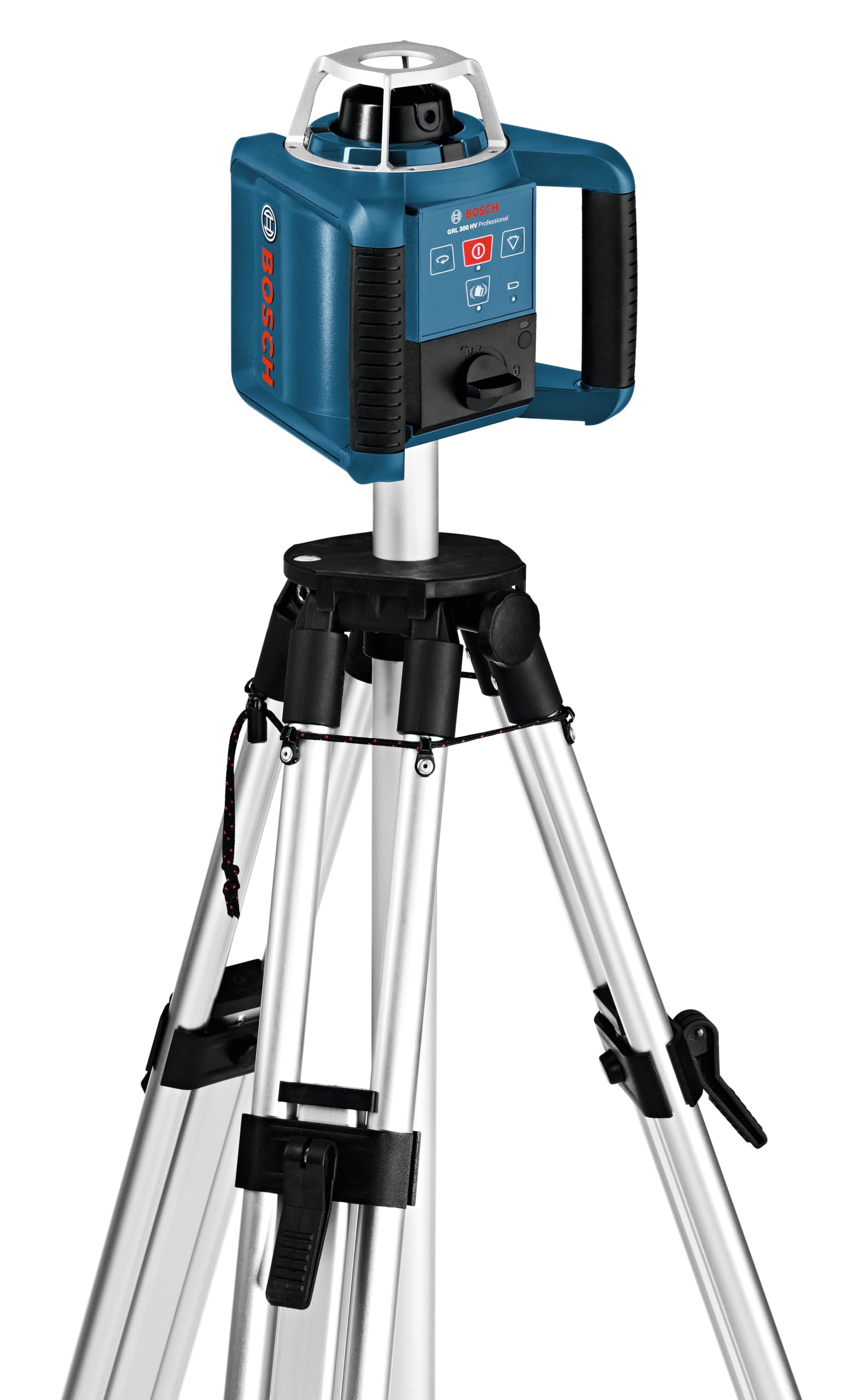 Bosch Professional Laser Rotatif GRL 300 HV (Laser Rouge, Cellule de Réception LR 1, Portée : jusqu'à 300 m (Diamètre), dans Coffret de Transport)