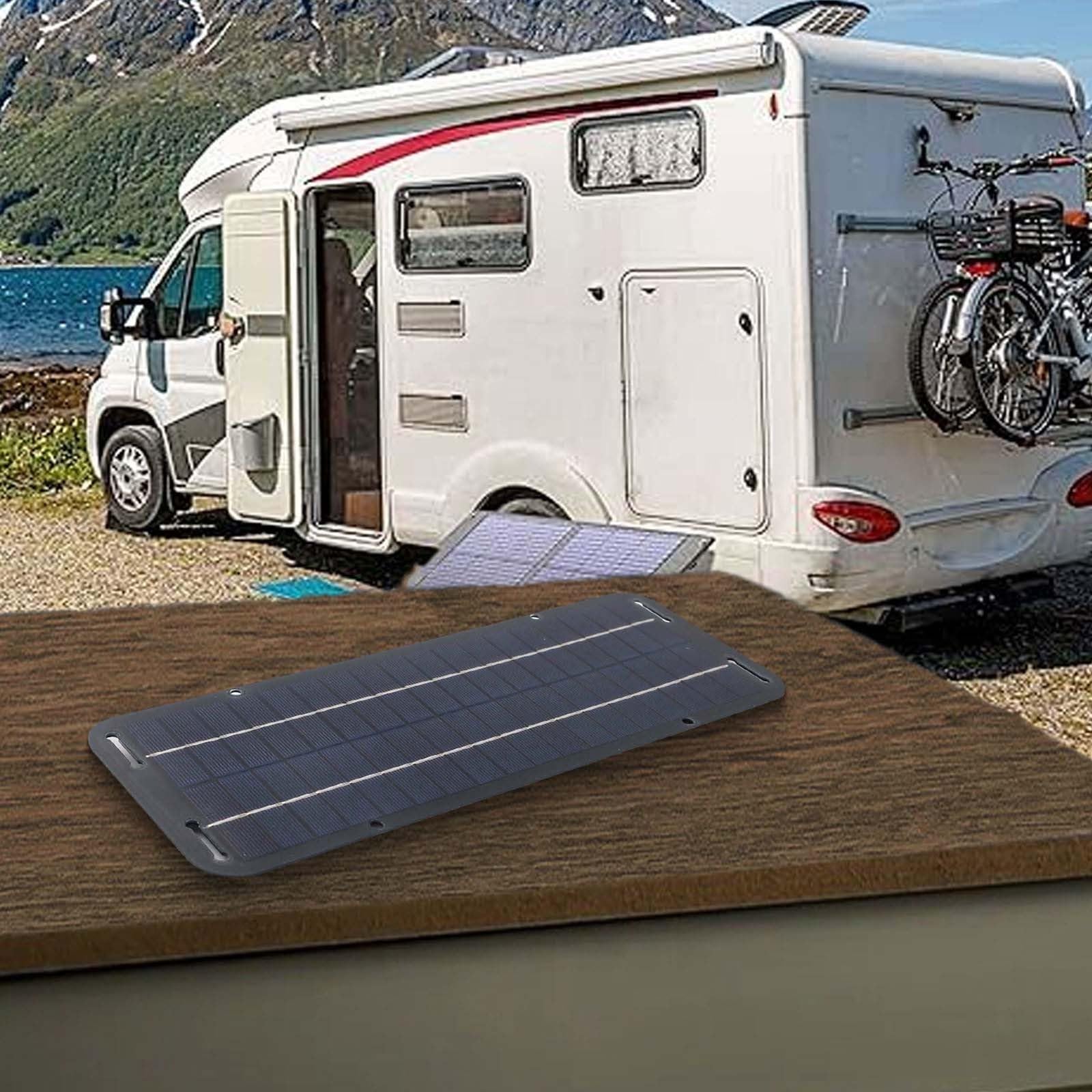 30 W Solarpanel, 12 V Batterie, Erhaltungsladegerät mit USB-Ausgang für Auto, Boot, Wohnmobil, Motorrad, Fahrzeug, wasserdicht, IP65, PET, polykristalline Silikonzelle mit Saugnäpfen, Lade-Kit
