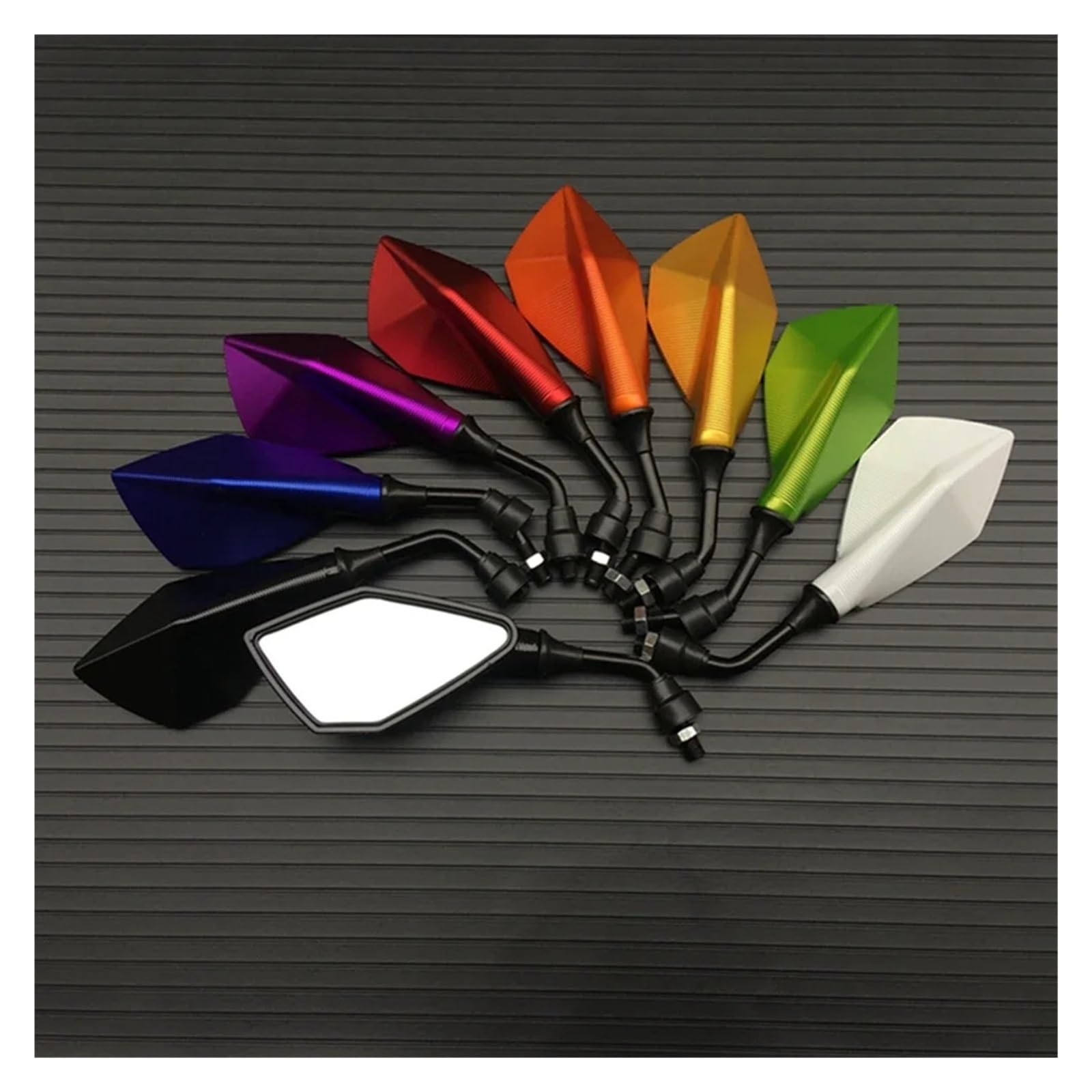 2 pièces/paire accessoires de modification de rétroviseur de moto rétroviseur de recul de scooter électrique rétroviseur de recul à réflecteur universel(Golden)