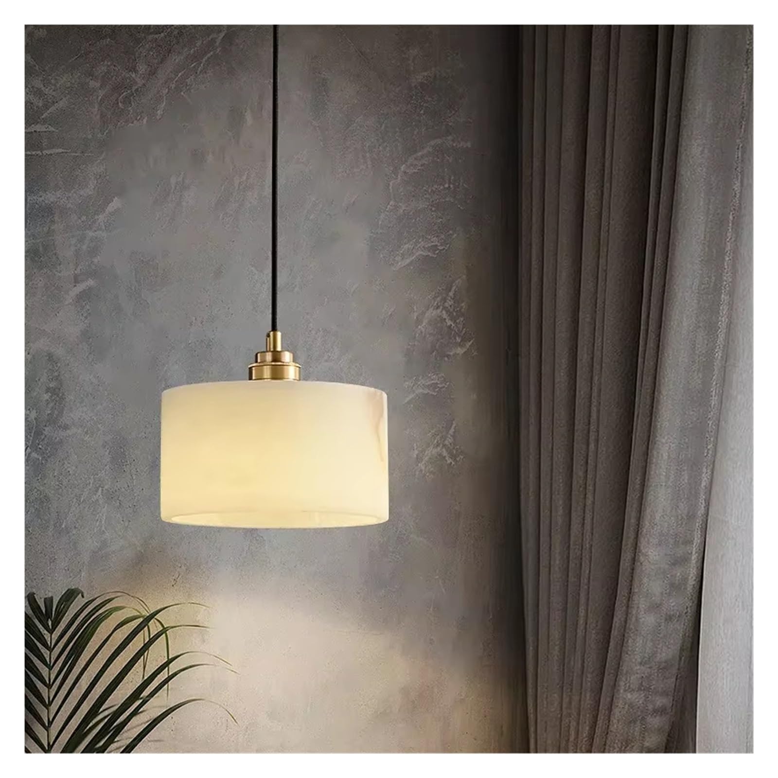 ASerZenith Chandelier Bedroom Bedside Room Entrance Restaurant Pure Copper Pendant Light Fixture Home Decoration,Warm Light