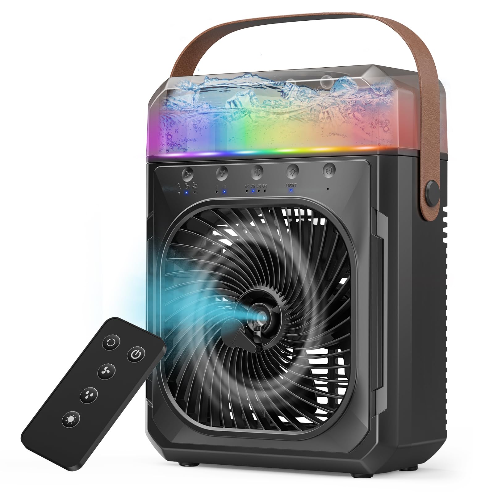 dovecina Desktop Nebelventilator,20000mAh,Akku Ventilator,1200mL Wassertank