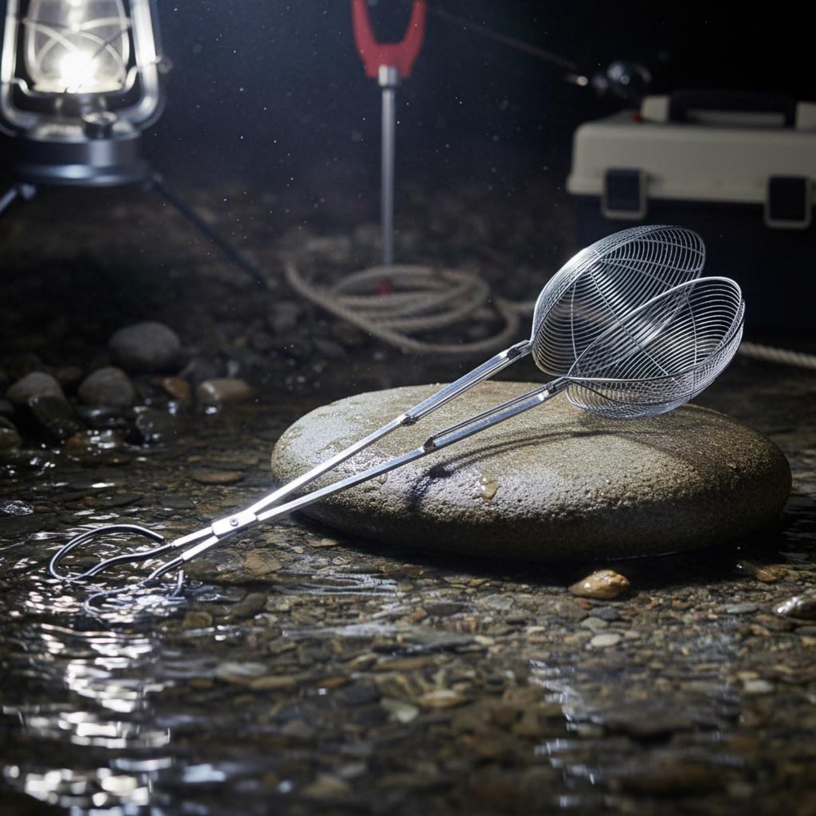 harayaa Stainless Steel Grabber Edelstahl Greifer Zange Klammer Korbzange mit Erweiterter Reichweite Rostbeständig Fester Halt für Krebse Muscheln für