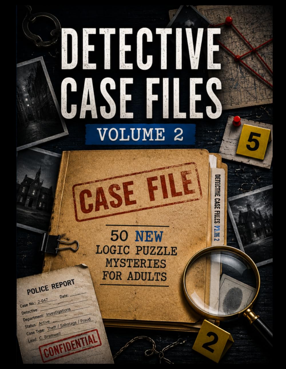 Detective Case Files, Volume 2: 50 New Logic Puzzle Mysteries for Adults