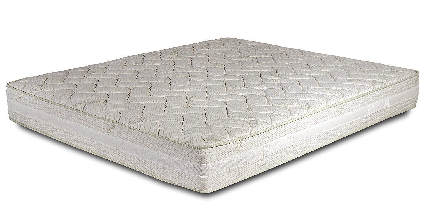 Evergreenweb - Materasso Matrimoniale 170x190 alto 20 cm MEMORY FOAM Ortopedico DISPOSITIVO MEDICO Lastra a Onda 3D Massaggiante 7 Zone Fodera SILVER Sfoderabile Lavabile + Coppia Cuscini Letto GRATIS