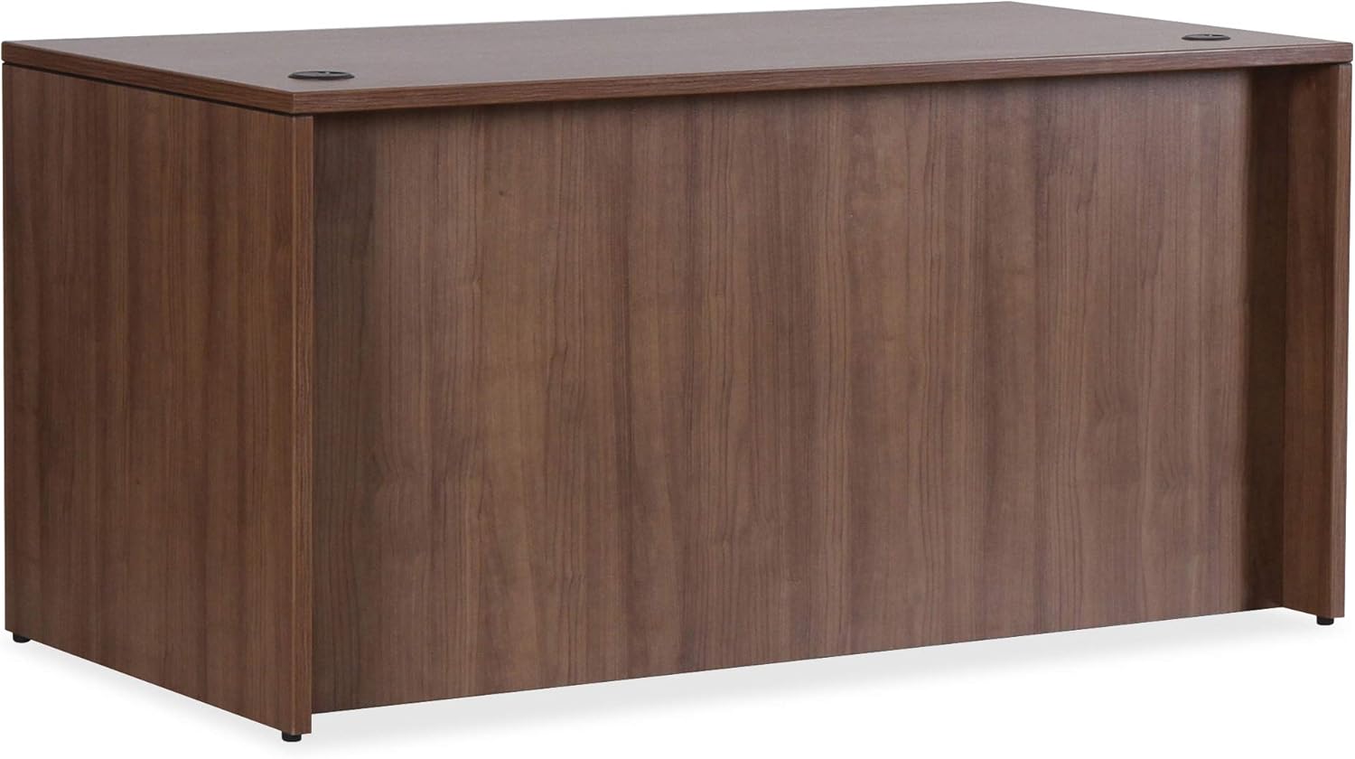 Lorell Essentials Series Walnut Desk Shell