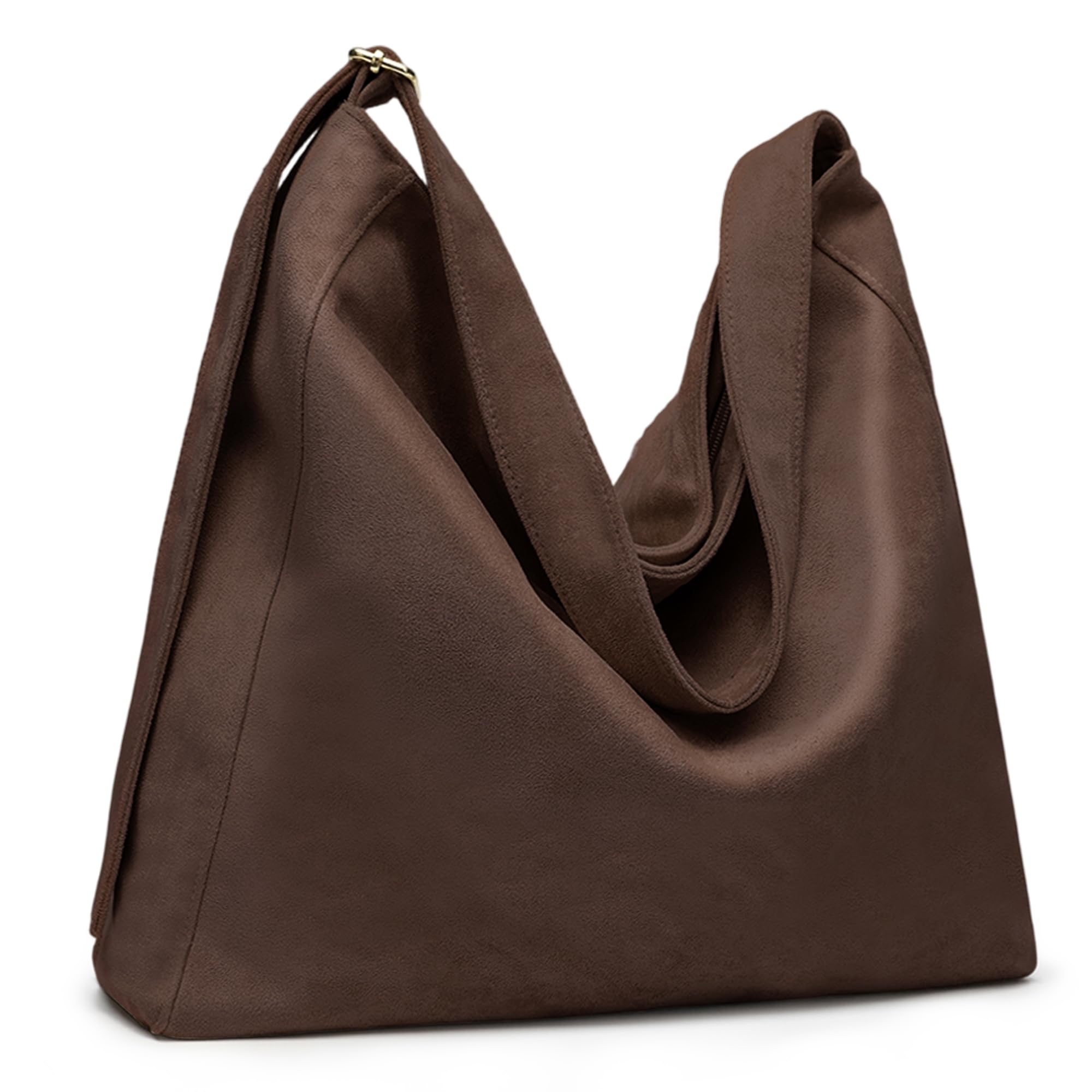 Borsa a Spalla Donna in Suede Finto Borsetta Scamosciata Hobo Tote Pelle Shopper Tracolla Elegante, Retro e Raffinata per Lavoro, Ufficio, Università, Viaggi e Tempo Libero