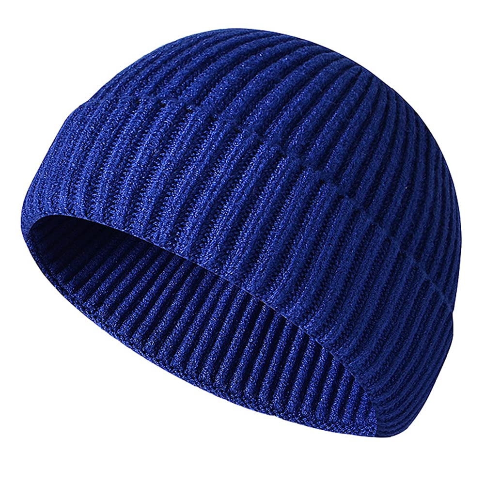 JFANTrawler Winter Beanie Hat Baseball Cap Roll up Edge Skullcap Fisherman Beanie Unisex Cuffed Short Knit Fisherman Beanie Winter Hats