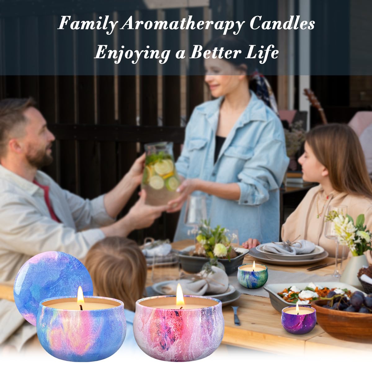 Aromatherapie-Kerzen für 9 Stück, Duftkerzen, Geschenke für Frauen, Zuhause, Duftkerzen-Set für Valentinstag, Geburtstag, Muttertag, Erntedankfest