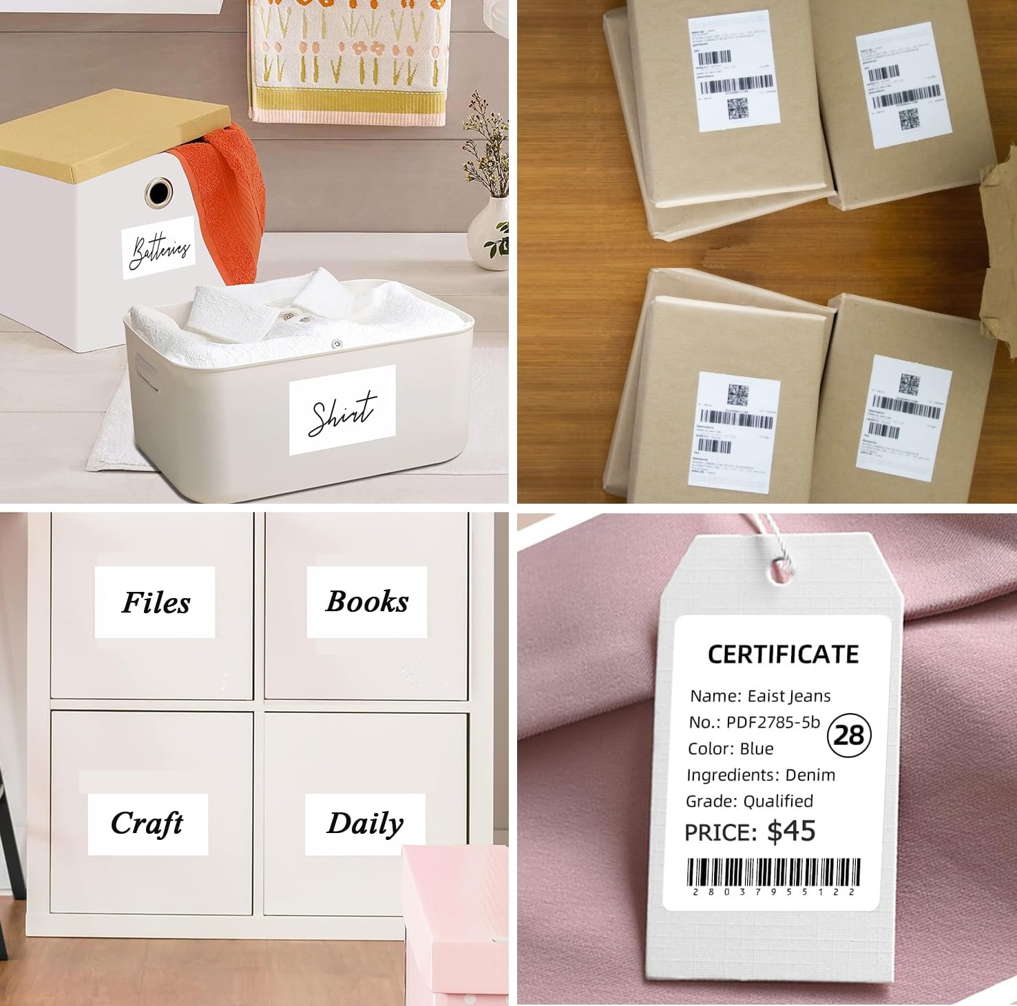 Mailing Labels 250pcs 5x3 Thermal Shipping Labels - Fanfold Direct ...