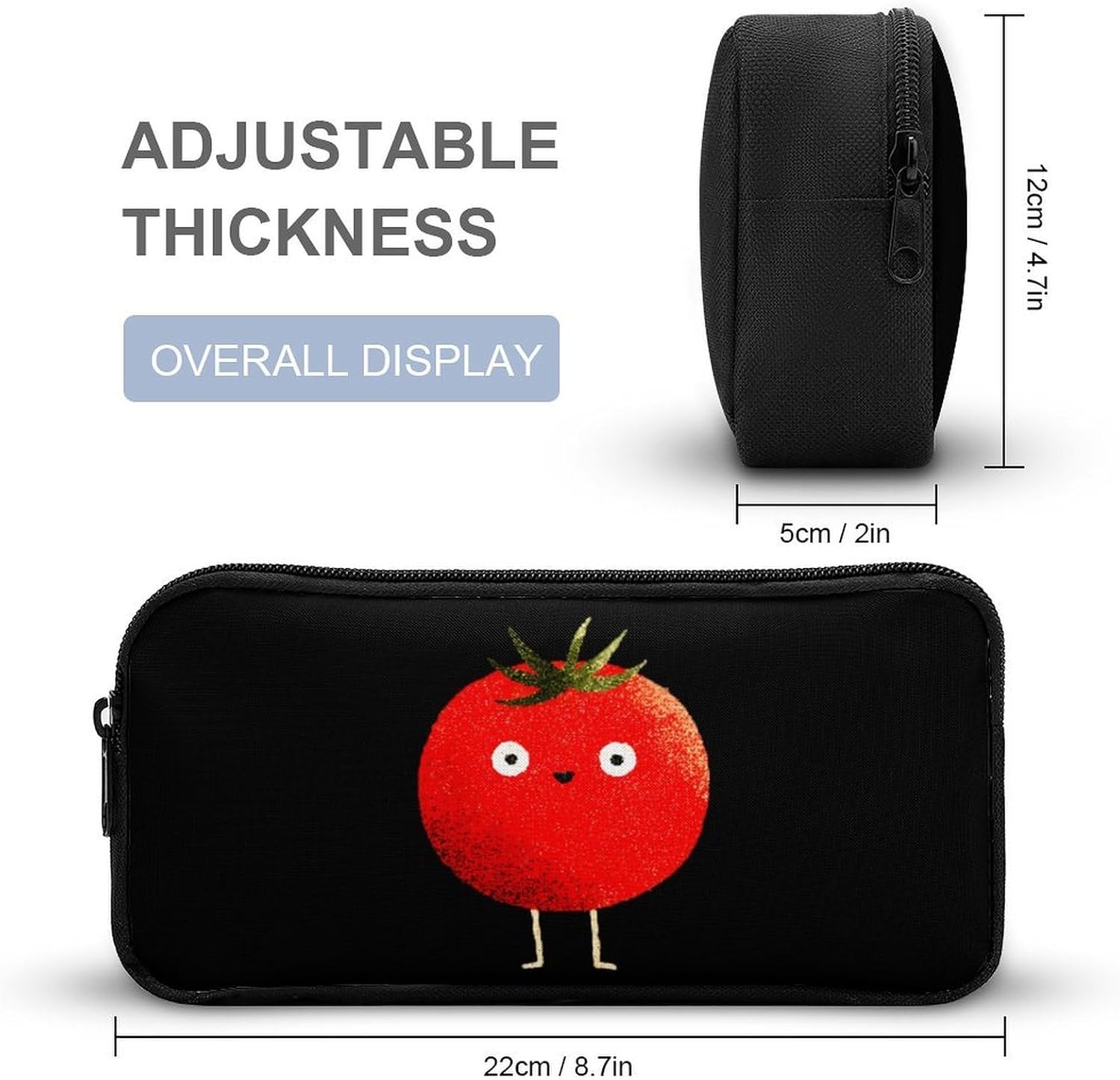 Funny Tomatoes Makeup Bag Travel Brush Case image 2