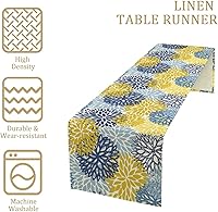 Vista 195 de Camino de mesa de mediados de siglo, moderno patrón atómico absctract geométrico retro de los años 1950 y 1960 S para decoración de mesa del hogar