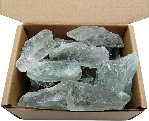 Miniatura 4 de Piedras preciosas y cristales irregulares de cuarzo de prasiolita verde de prasiolita cruda, piedras preciosas irregulares y cristales a granel