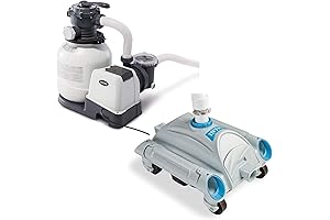 Intex 2100 GPH Sand Filter Pump with Automatic Pool Vacuum