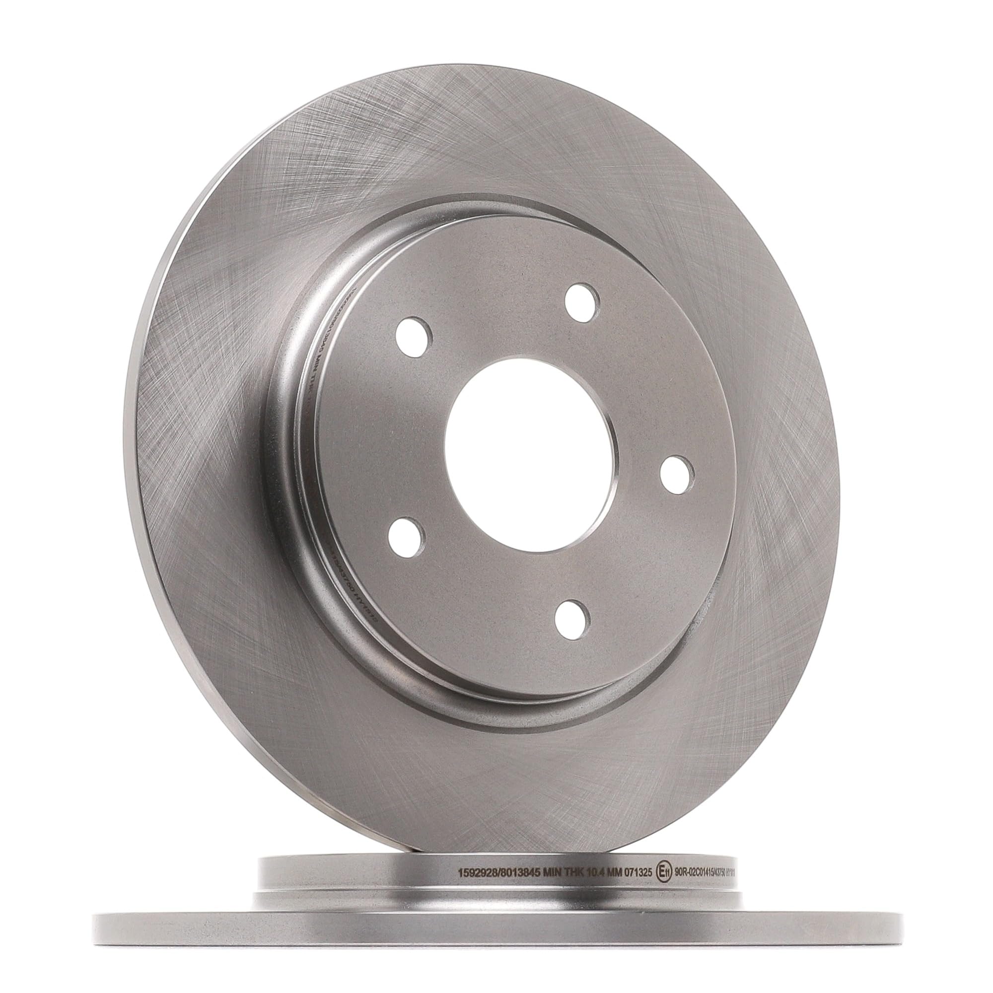 RIDEX 82B0261 2x Disco freno Posteriore senza viti/bulloni Compatibilità con FIAT Freemont 345
