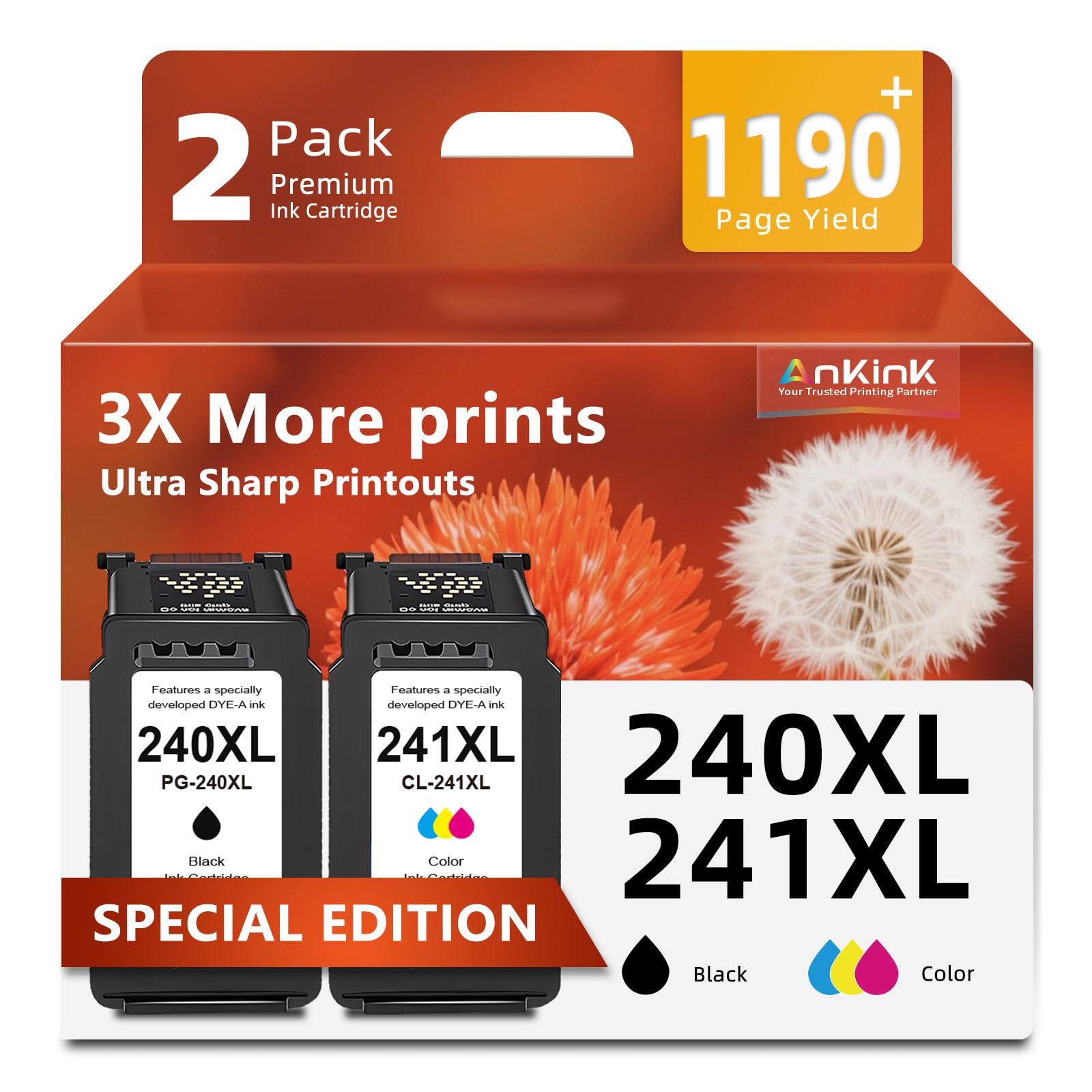 Amazon.com: 240XL 241XL Ink Cartridge Replacement for Canon Ink