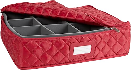 Miniatura 4 de Covermates Keepsakes - Almacenamiento de cristalería ajustable - Protección acolchada - Ventana de identificación - Resistente a las manchas -