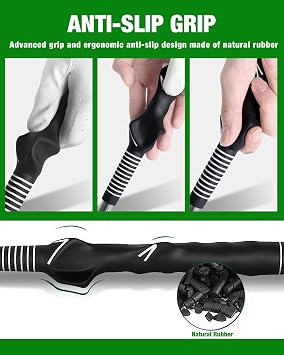 CAITON Retractable Golf Swing Trainer - Portable, Telescopic Grip Training Aid for Men & Women