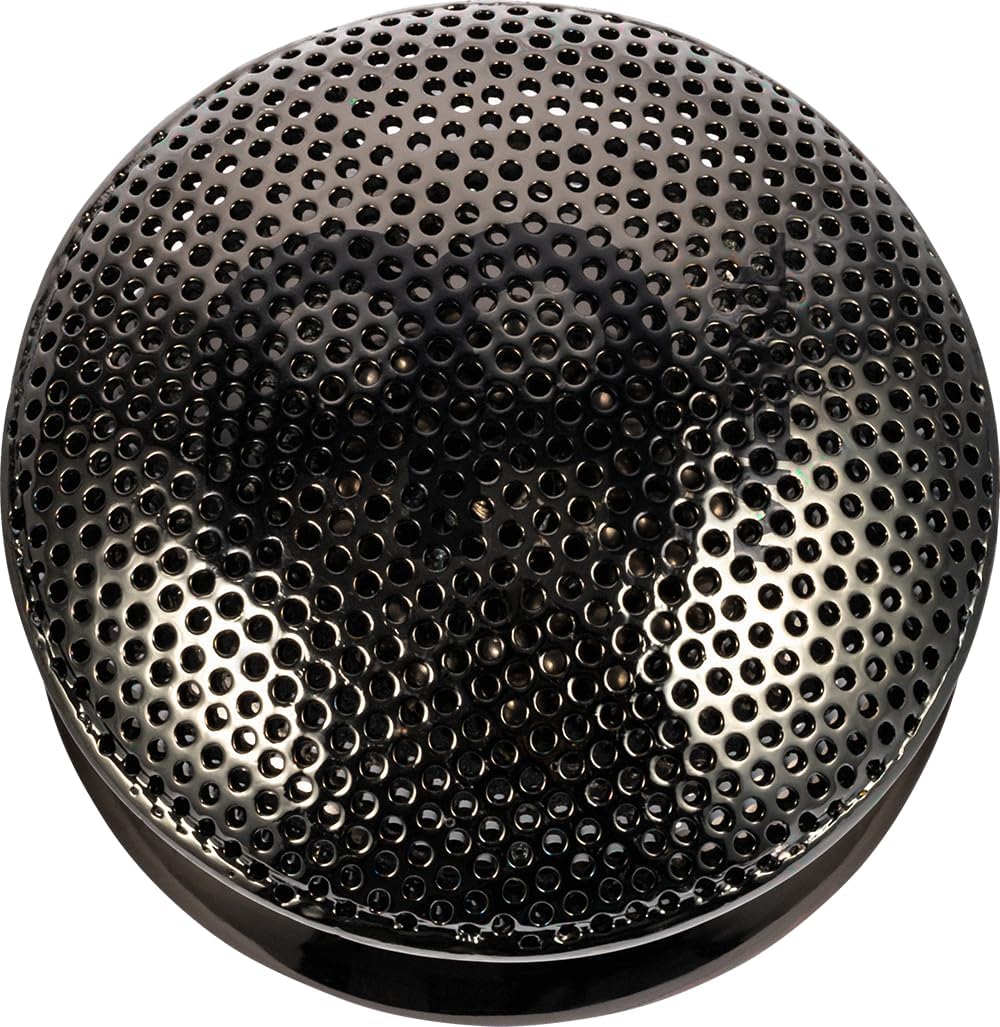 Meinl Spin Spark Shaker with Screw-Mounted Disc for Adjustable Pitch, Medium Size - NOT MADE IN CHINA - Black Nickel Finish, 2-YEAR WARRANTY (SH17)