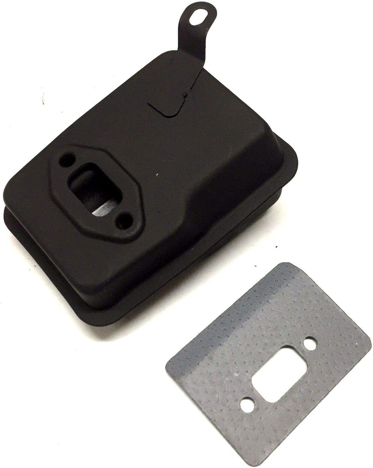 43cc 49cc Muffler Exhaust Port Box Compatible with APC Mini Chopper Mini Bike Monkey Bike and BladeZ Moby Go Kart Scooter