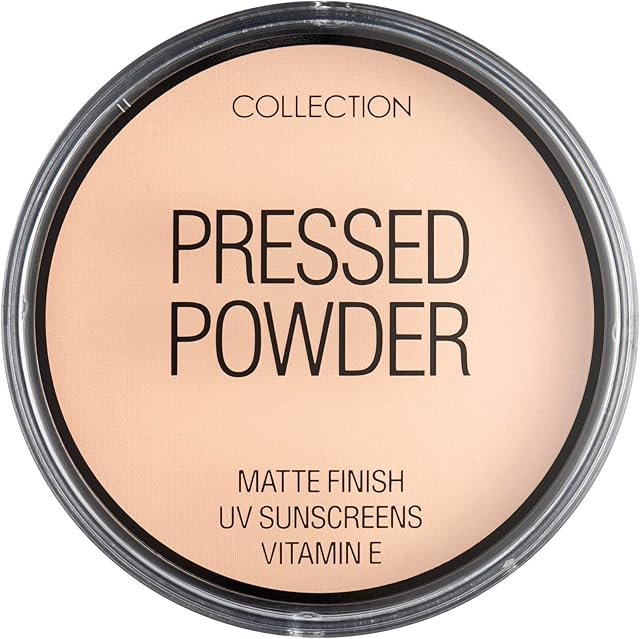 Collection Cosmetics Pressed Powder, Velvety Matte Finish, 17g, Candlelight