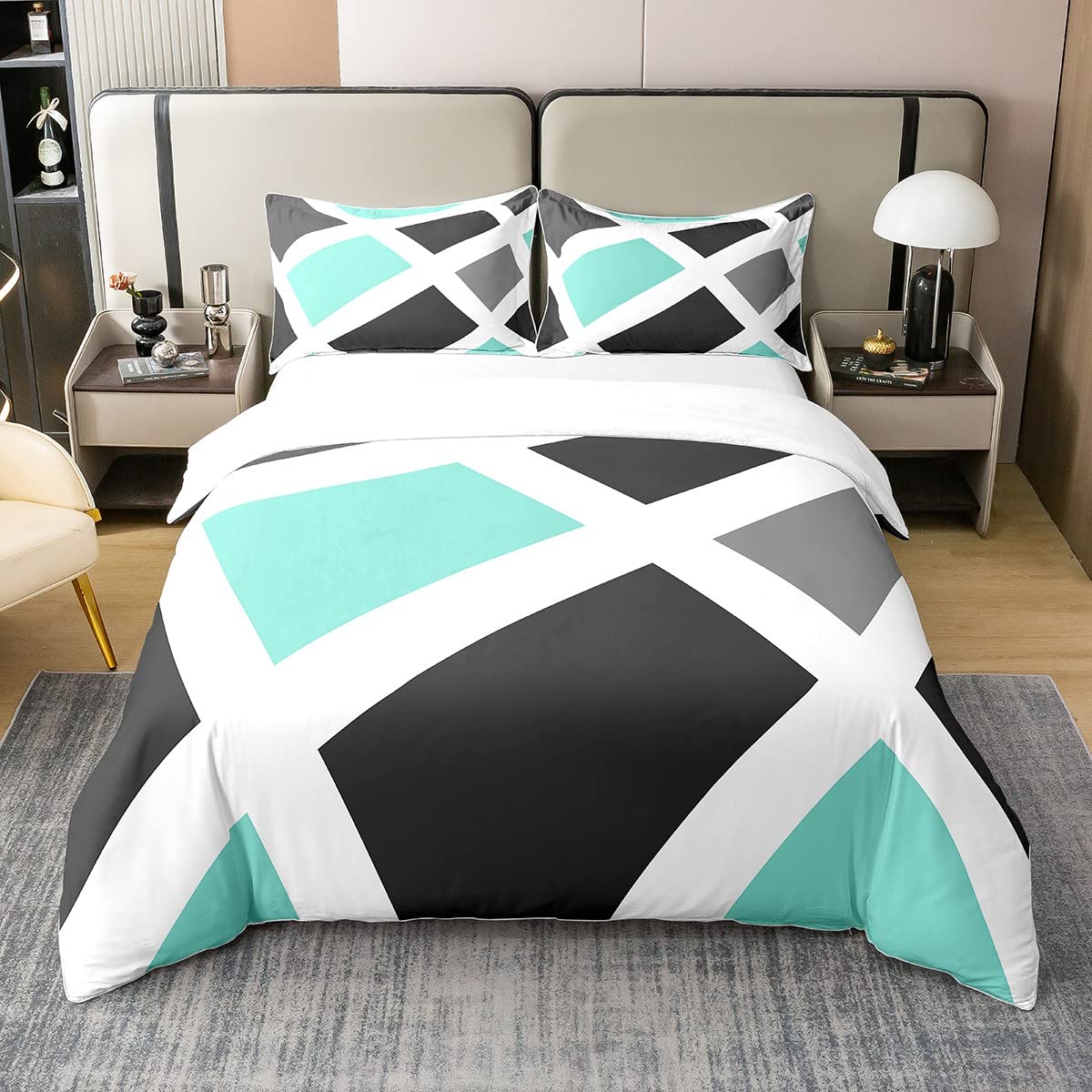 Parure de lit pour enfants et adultes motif abstrait pour sublimer la chambre