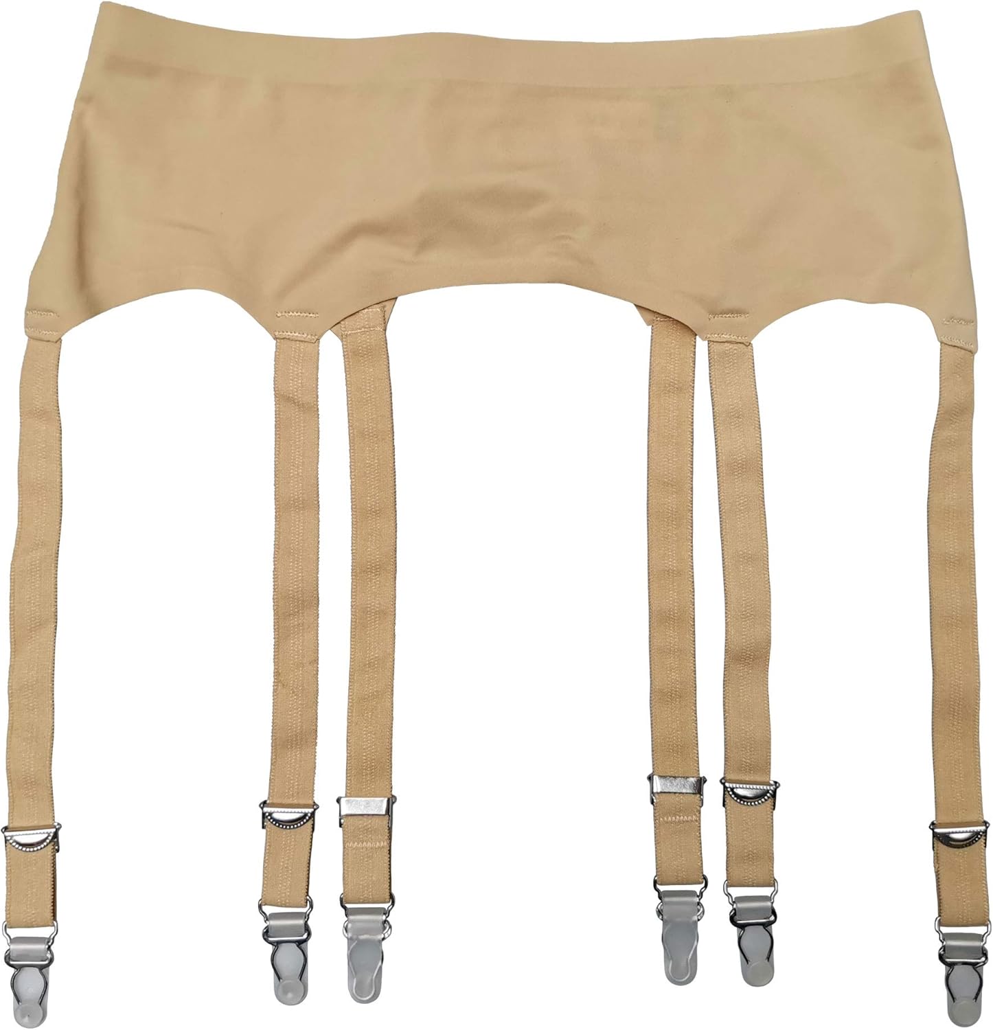 TVRtyle Black Plus Size Metal Buckles 6 Wide Straps Sexy Women Seamless Garter Belt for Stockings S504R - Image 2