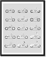 Vista 8 de Idea Network Póster hecho a mano compatible con Suzuki Motorcycle Print Best Suzuki Motorbikes History and Evolution of Suzuki Generations for