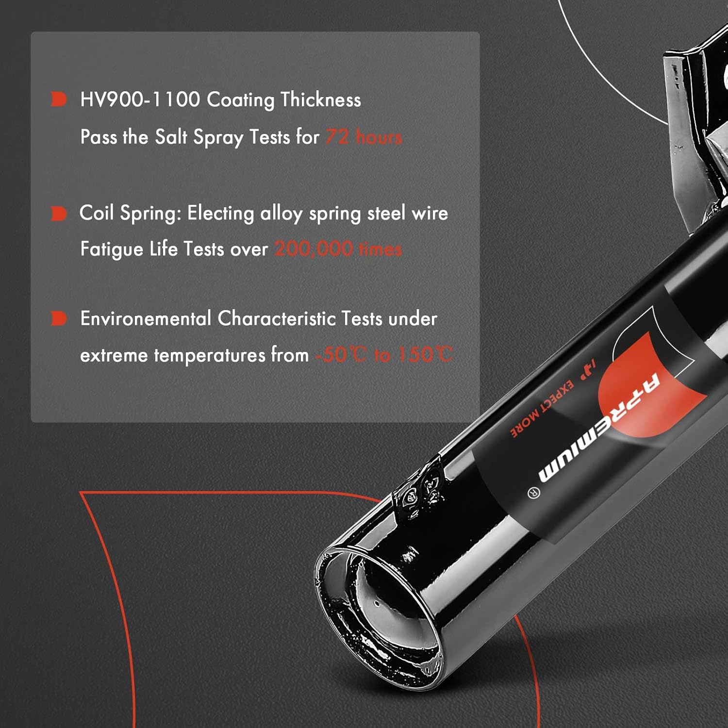 A-Premium Front Complete Strut and Coil Spring Assembly Compatible with Audi Q3 2015-2018, Q3 Quattro 2015-2018, 2.0L, 2-PC Set