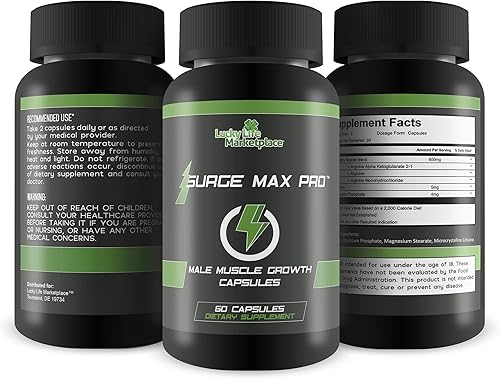 Miniatura 4 de Surge Max Pro - Fórmula de crecimiento muscular - Mejora la potencia, la fuerza, la resistencia y la energía - Bomba muscular explosiva - Grandes