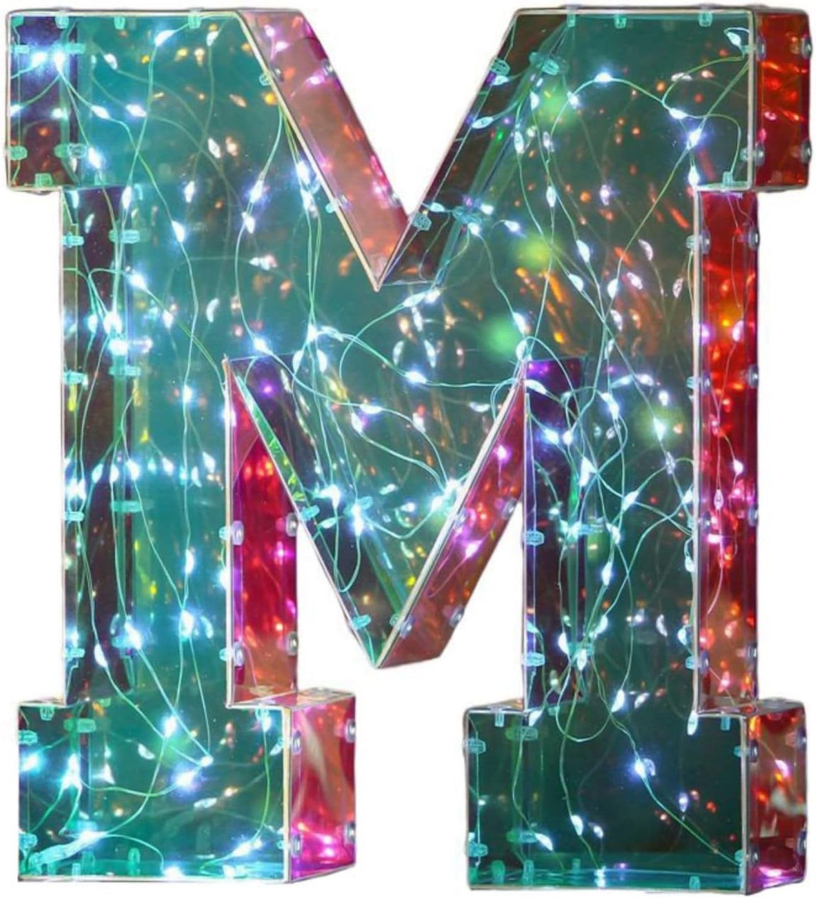 Jemnpela LED Marquee Letter Number Sign Lights Glitter Light Up Alphabet Figure Night Light for Birthday Party Wedding Home Bar Holiday Wall Decoration