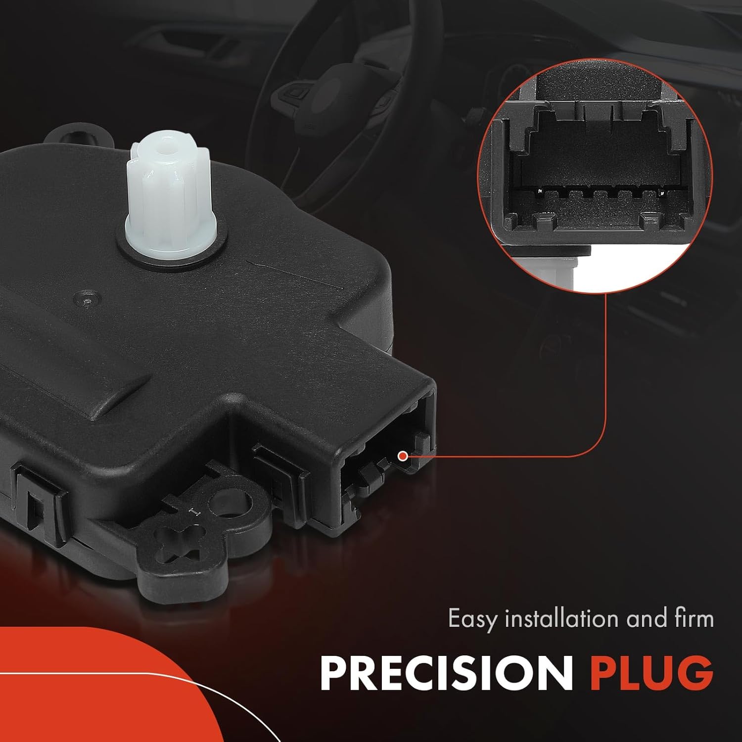 A-Premium HVAC Blend Door Actuator Compatible with Dodge Grand Caravan 2008-2020, Charger 2008-2023, Challenger 2008-2023, Dakota & Chrysler Town & Country 2008-2016, 300 & Volkswagen Routan, 2-PC