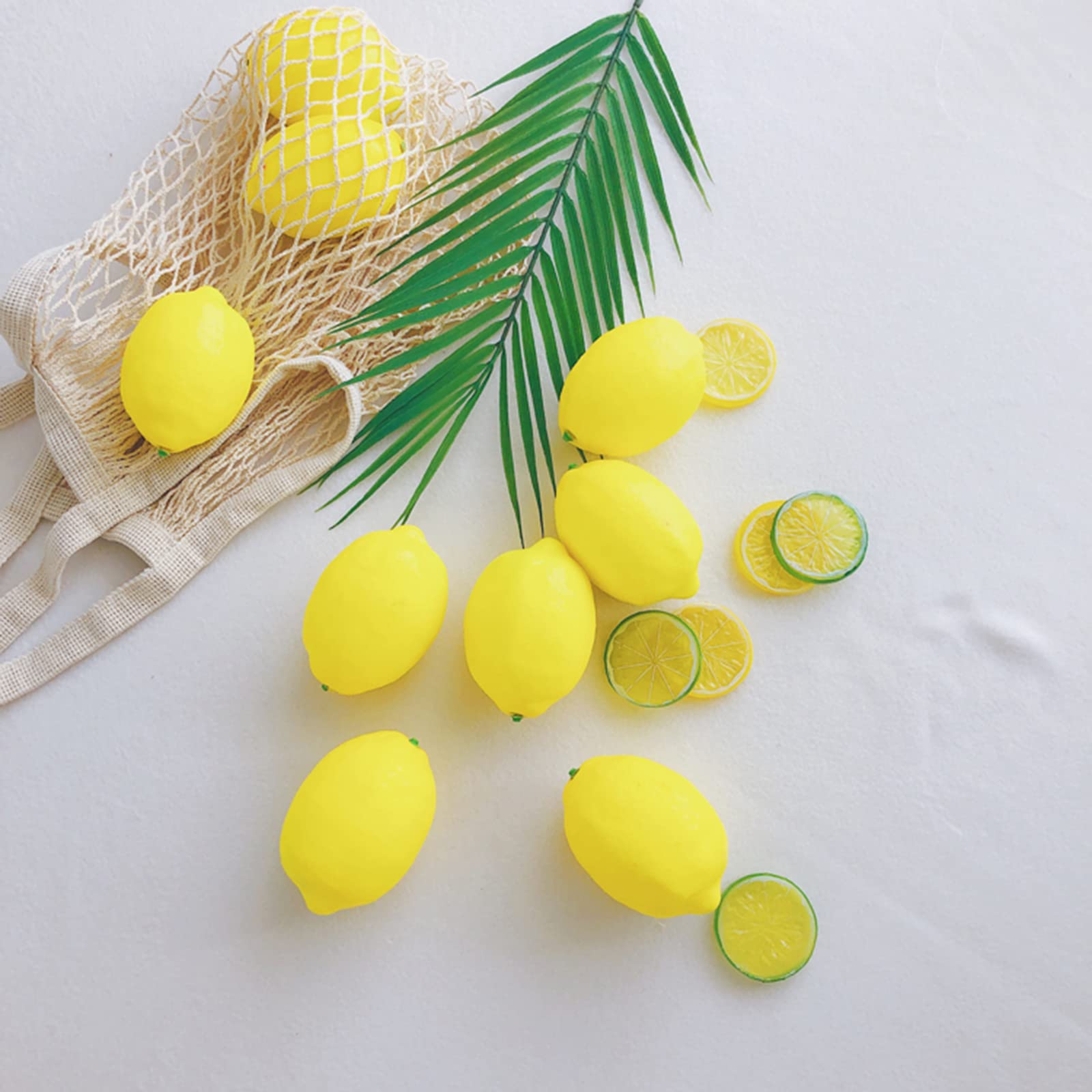 40 Fette Di Limone Finte In Plastica Per Decorazione - Gialle, 5,1 Cm - Perfette Per Centrotavola, Cucina, Feste E Ghirlande Fai Da Te - 2