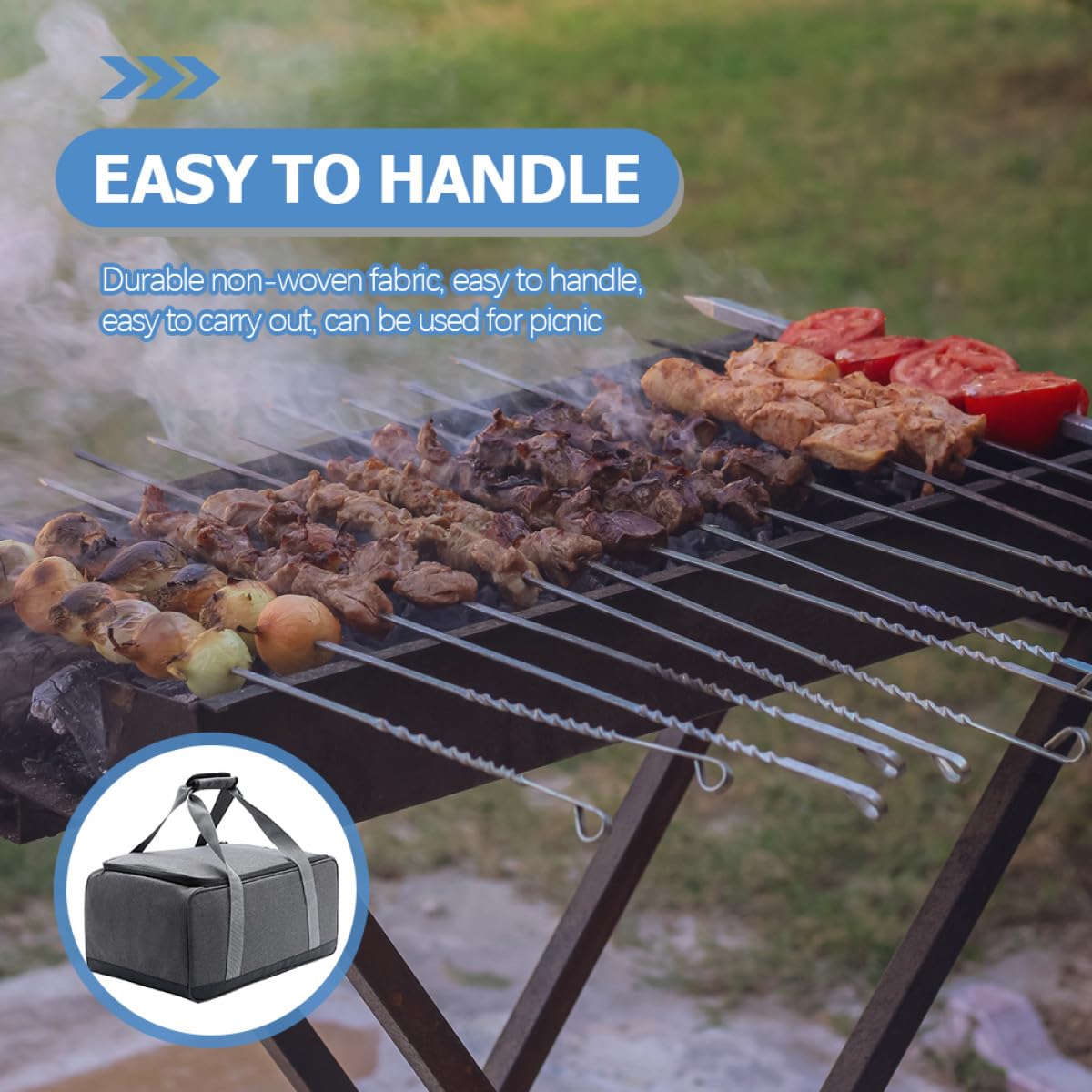 HEMOTON Housse de Rangement Multifonctionnelle pour Réchaud et Ustensiles de Cuisine de Camping Poche d'alimentation Résistante et Portable pour Aventures Plein Air