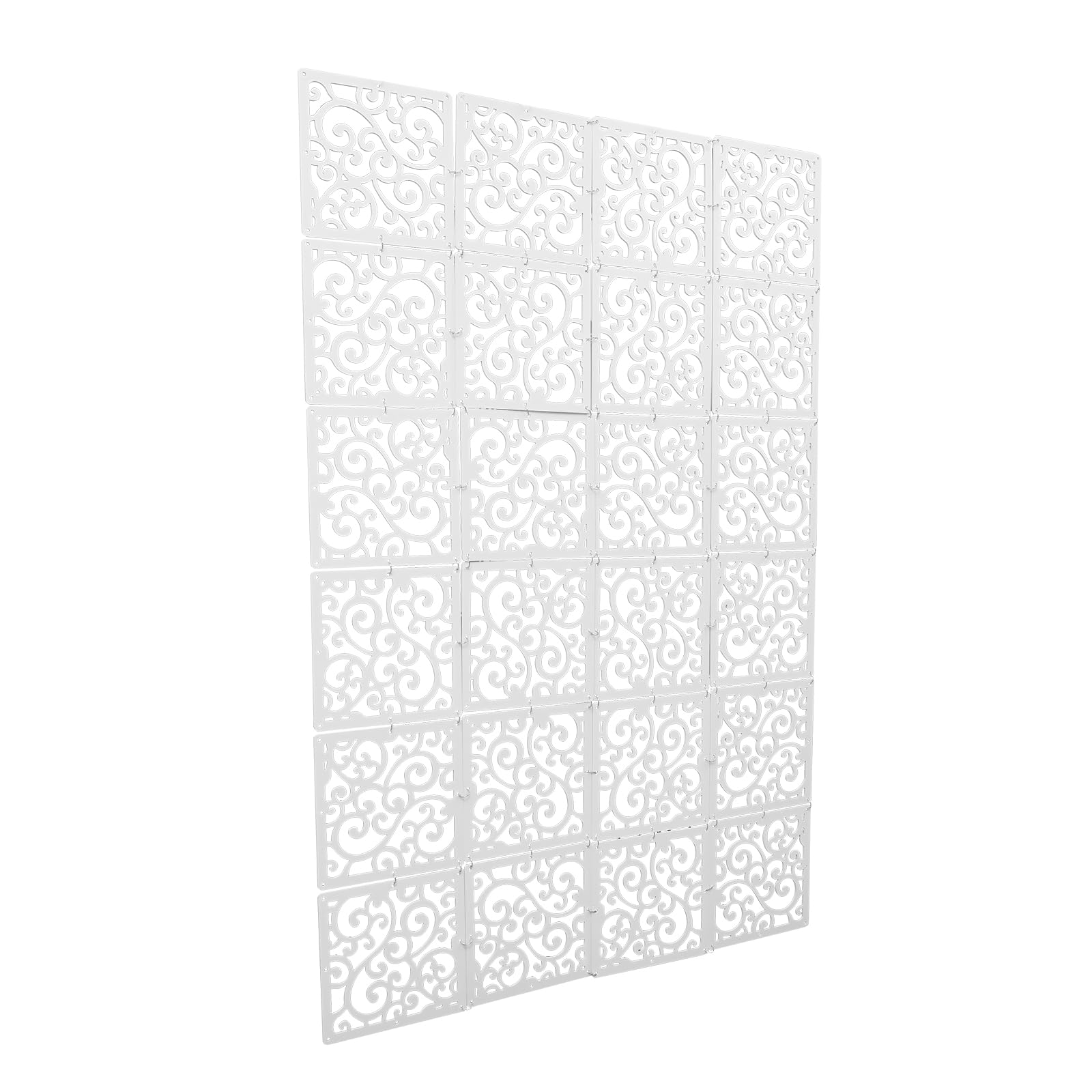 WooDerson 24 separadores de ambientes colgantes, de resina de PVC, biombo colgante, para puertas, salones, ventanas y dormitorios (24, flor de vid)
