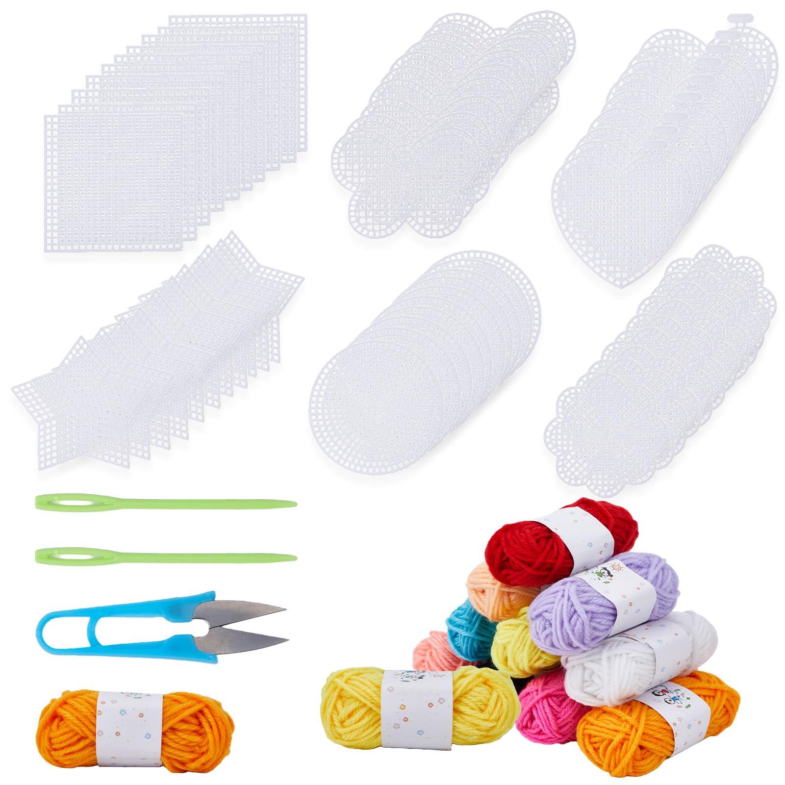 Lona de plástico para bordar tapices caseros y manualidades de crochet los fines de semana